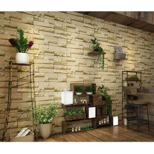 Planet Gates Modern 3D Stone Brick Wall Non-woven Wallpaper Roll Living Room Bedroom Background Wall Decor Art Wall Paper Papel De Parede 3D