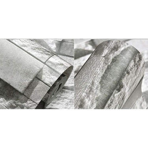 Planet Gates Modern 3D Stone Brick Wall Non-woven Wallpaper Roll Living Room Bedroom Background Wall Decor Art Wall Paper Papel De Parede 3D