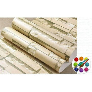 Planet Gates Modern 3D Stone Brick Wall Non-woven Wallpaper Roll Living Room Bedroom Background Wall Decor Art Wall Paper Papel De Parede 3D