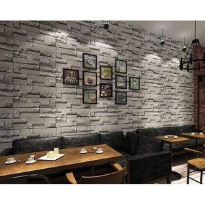 Planet Gates Modern 3D Stone Brick Wall Non-woven Wallpaper Roll Living Room Bedroom Background Wall Decor Art Wall Paper Papel De Parede 3D