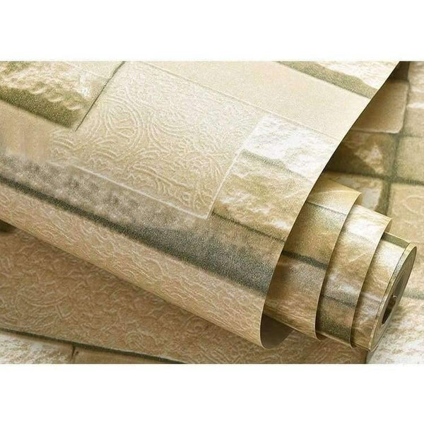 Planet Gates Modern 3D Stone Brick Wall Non-woven Wallpaper Roll Living Room Bedroom Background Wall Decor Art Wall Paper Papel De Parede 3D