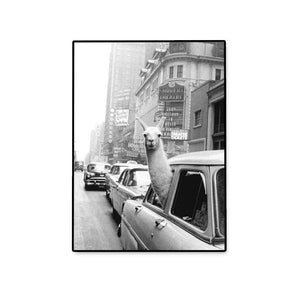 Modern Art Alpaca Avatar Personality Poster Retro Canvas Painting Print Picture Home Wall Art Decoration Can Be Customized