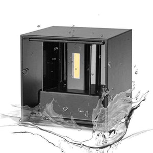 Planet Gates Modern Brief Cube Adjustable Surface Mounted  LED Wall Lamps Outdoor Waterproof IP65 Aluminum Wall Lights up down Garden Lights