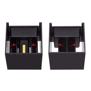 Planet Gates Modern Brief Cube Adjustable Surface Mounted  LED Wall Lamps Outdoor Waterproof IP65 Aluminum Wall Lights up down Garden Lights