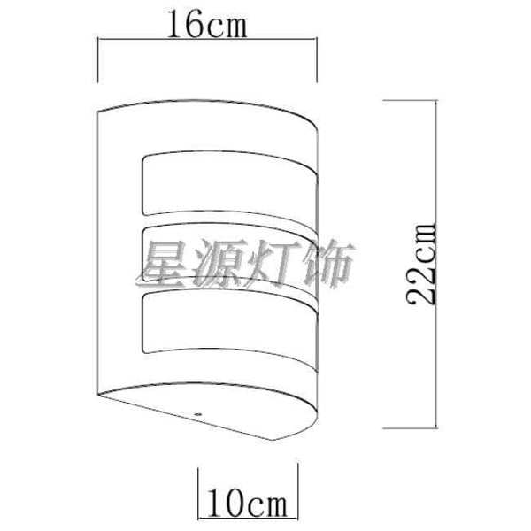 Planet Gates Modern brief stainless steel outdoor lamp wall lamp spotlights ceiling light  E27 Free Shipping