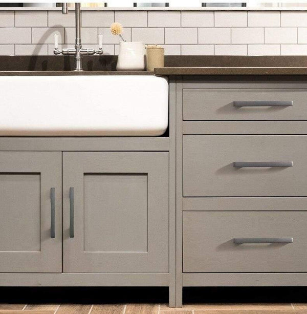 Modern Gray Cabinet Handles Solid Drawer Knobs Kitchen Cupboard Door Pulls Furniture Handle Cabinet Hardware Bathroom Accessory