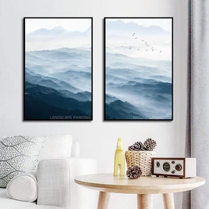 Modern Landscape Poster Tropical Sea Palm Tree Bus Wall Art Inspirational Canvas Painting Picture Living Room Home Decoration