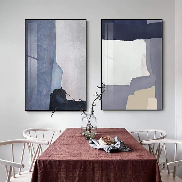 Modern Minimalist Forest And River Poster Landscape Painting Print Canvas Painting Picture Home Wall Art Decoration Custom