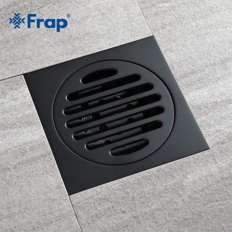 Planet Gates Modern Pure Black Waste Drainer Ordinary Bathroom Toilet Bathroom Balcony Rapid Drainage Tile Insert Square Drains Y38106 (Y38106)