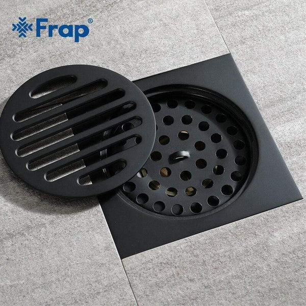 Planet Gates Modern Pure Black Waste Drainer Ordinary Bathroom Toilet Bathroom Balcony Rapid Drainage Tile Insert Square Drains Y38106 (Y38106)