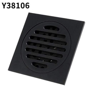 Planet Gates Modern Pure Black Waste Drainer Ordinary Bathroom Toilet Bathroom Balcony Rapid Drainage Tile Insert Square Drains Y38106 (Y38106)