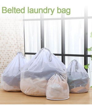 Planet Gates Modern S-XL Large Drawstring Bra Underwear Laundry Bag Household Cleaning washing machine mesh holder bags white color drop ship