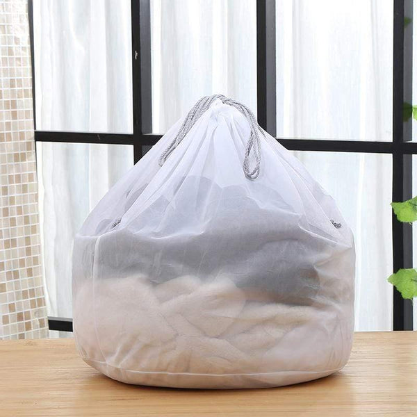 Planet Gates Modern S-XL Large Drawstring Bra Underwear Laundry Bag Household Cleaning washing machine mesh holder bags white color drop ship