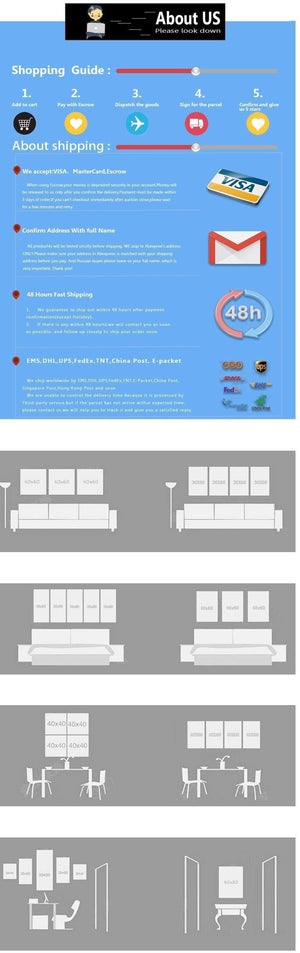 Planet Gates Modern Simple Small Fresh Leave Decorative Painting Modular Picture Wall Art Canvas Painting for Living Room No Framed