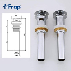 Planet Gates Modern Style Bathroom Basin  Pop Up Vanity Vessel Sink Drain With Overflow Hole F65 F65-2