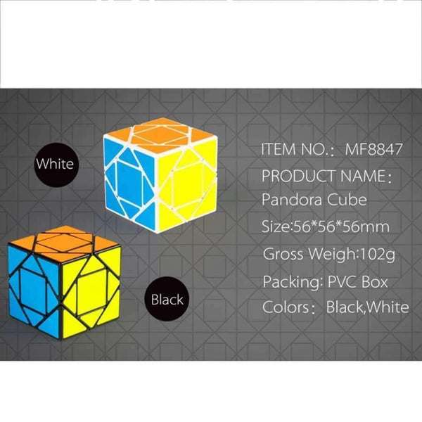 Planet Gates Mofang Jiaoshi Pandora Magic Cube Educational Toys for Brain Trainning - Black