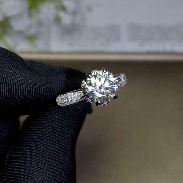 Planet Gates Moissanite, 925 Silver fashion design, strong fire color,  diamond, high hardness 1.5ct