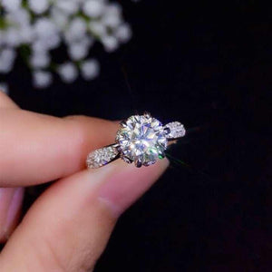 Planet Gates Moissanite, 925 Silver fashion design, strong fire color,  diamond, high hardness 1.5ct