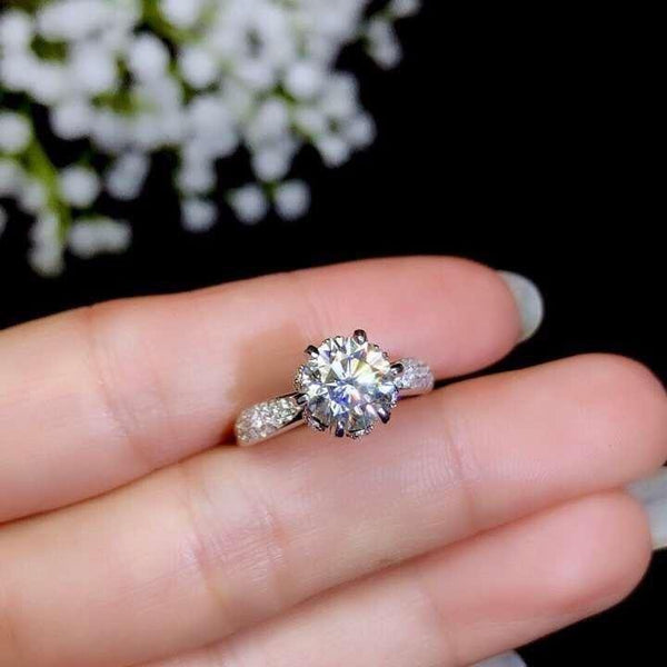 Planet Gates Moissanite, 925 Silver fashion design, strong fire color,  diamond, high hardness 1.5ct