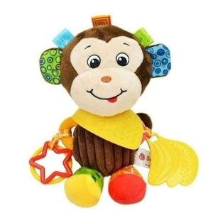 Planet Gates Monkey 1pcs Sozzy Multifunctional Baby Toys Rattles Mobiles Soft Cotton Infant Pram Stroller Car Bed Rattles Hanging Animal Plush Toys