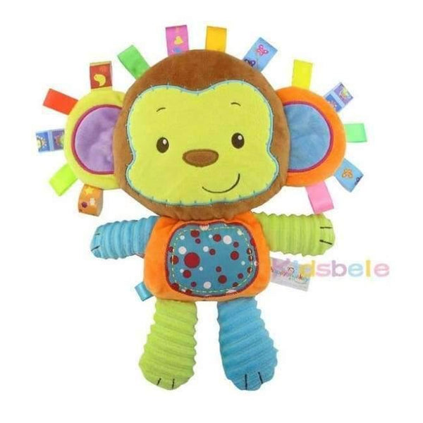 Planet Gates Monkey Baby Appease Toys Ring Bell Squeaky Sound Educational Toys Soft Plush Rattles Mobiles Toys For Girls Christmas Gift
