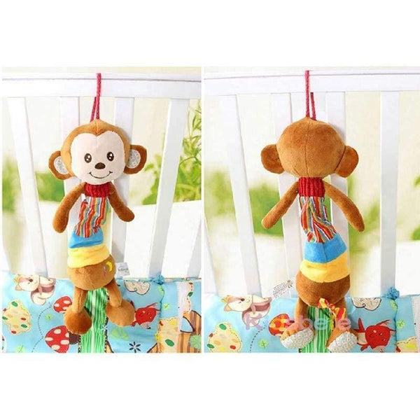 Planet Gates Monkey Baby Musical Rattles Toys Crib Hanging Teether Toys For Newborn Toddler Toys Lovely Monkey Bebe Toys 0-12 Months