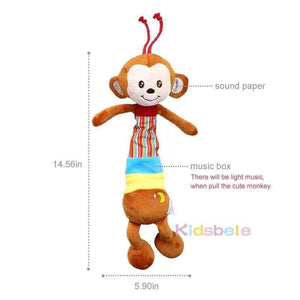 Planet Gates Monkey Baby Musical Rattles Toys Crib Hanging Teether Toys For Newborn Toddler Toys Lovely Monkey Bebe Toys 0-12 Months
