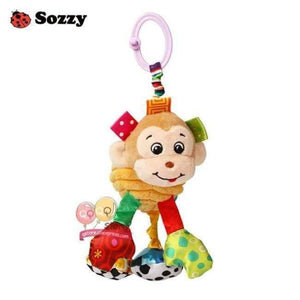 Planet Gates Monkey Baby Soft Plush Stuffed Animal Pull and Shake Vibrate Rattle Bed Crib Mobile Hanging Funny Bebe Toys for Newborn Children