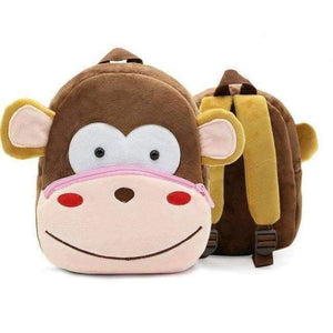 Planet Gates Monkey Children School Backpack Cartoon Rainbow Unicorn Design Soft Plush Material For Toddler Baby Girls Kindergarten Kids School Bags