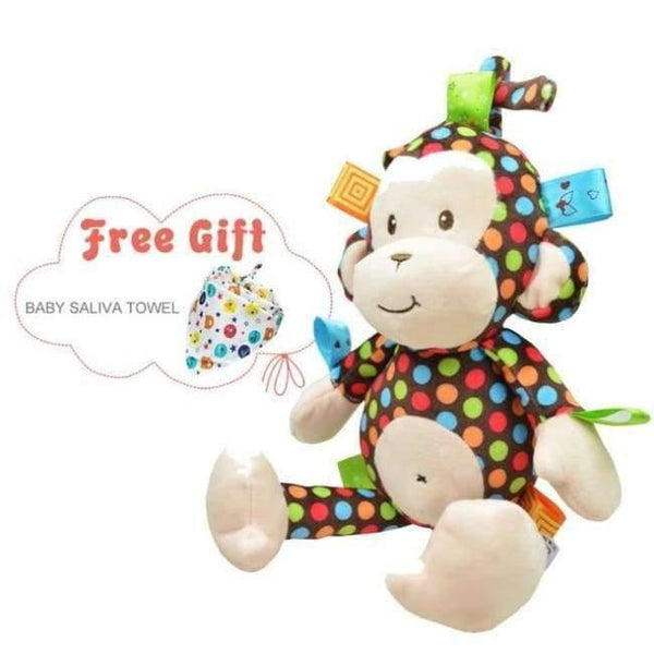 Planet Gates Monkey Crib Hanging Toys For Babies Soft Animals Giraffe Rattle Bell Stroller Toys For Kids Teether Early Learning Education Color Toys