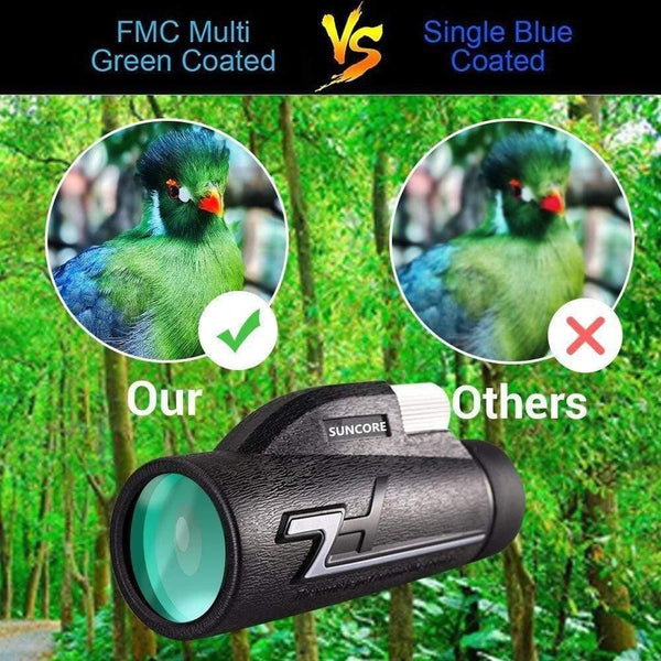 Planet Gates Monocular Telescope 16x50 Waterproof Nitrogen Camping Hand Focus Travel Monocular for Hunting Hiking Birdwatching 168