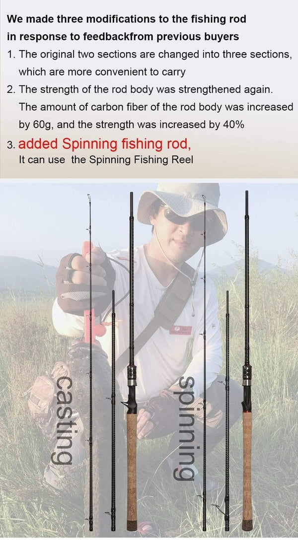 Planet Gates MONSTER HUNTER 803XXH  Casting Spinning Fishing Rod  Carbon Fiber 2.38m  20-80g Power catfish LURE Travel Fishing rod