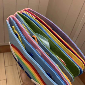 Planet Gates Montessori Baby Busy Board 3D Toddlers Story Cloth Book Early Learning Education Habits Knowledge Developing Toys