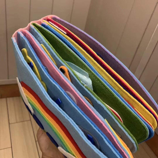 Planet Gates Montessori Baby Busy Board 3D Toddlers Story Cloth Book Early Learning Education Habits Knowledge Developing Toys