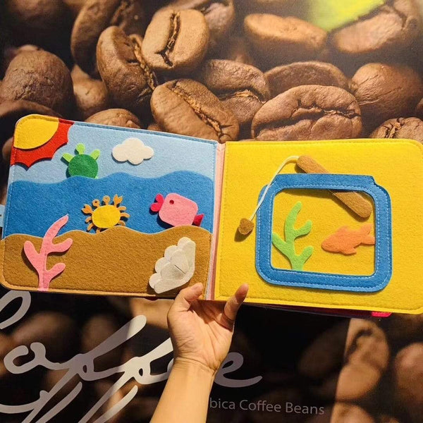 Planet Gates Montessori Baby Busy Board 3D Toddlers Story Cloth Book Early Learning Education Habits Knowledge Developing Toys