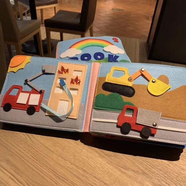 Planet Gates Montessori Baby Busy Board 3D Toddlers Story Cloth Book Early Learning Education Habits Knowledge Developing Toys