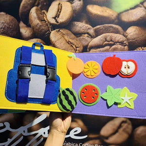 Planet Gates Montessori Baby Busy Board 3D Toddlers Story Cloth Book Early Learning Education Habits Knowledge Developing Toys