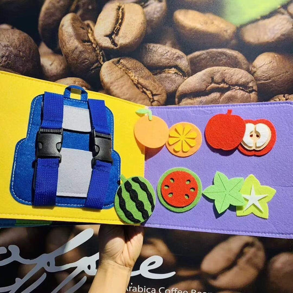 Planet Gates Montessori Baby Busy Board 3D Toddlers Story Cloth Book Early Learning Education Habits Knowledge Developing Toys