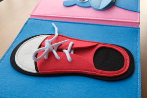 Planet Gates Montessori Baby Busy Toys Felt Cloth Book Early Educational Math Toy Tangram Shape Color Match Board Learning Basic Life Skill