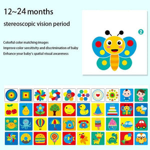 Planet Gates Montessori Baby Visual Stimulation Card Toys Black White Flash Cards High Contrast Visual Stimulation Learning