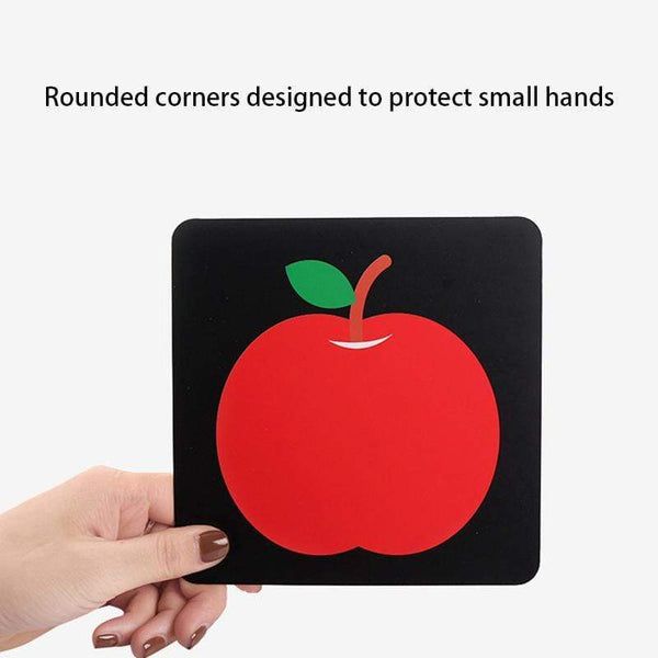 Planet Gates Montessori Baby Visual Stimulation Card Toys Black White Flash Cards High Contrast Visual Stimulation Learning