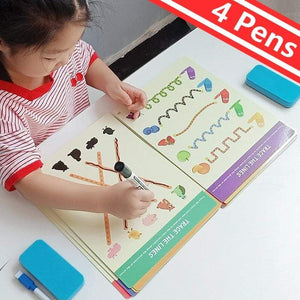 Planet Gates Montessori Children Toys Drawing Tablet DIY Color Shape Math Match Game Book Drawing Set  Learning Educational Toys For Children