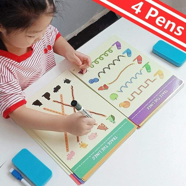 Planet Gates Montessori Children Toys Drawing Tablet DIY Color Shape Math Match Game Book Drawing Set  Learning Educational Toys For Children