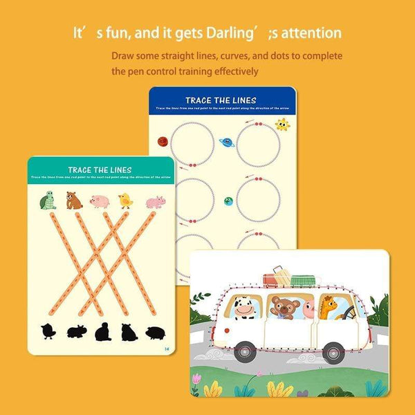 Planet Gates Montessori Children Toys Drawing Tablet DIY Color Shape Math Match Game Book Drawing Set  Learning Educational Toys For Children