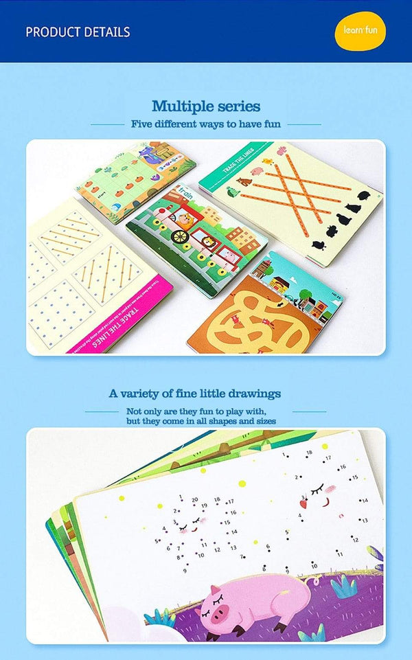 Planet Gates Montessori Children Toys Drawing Tablet DIY Color Shape Math Match Game Book Drawing Set  Learning Educational Toys For Children