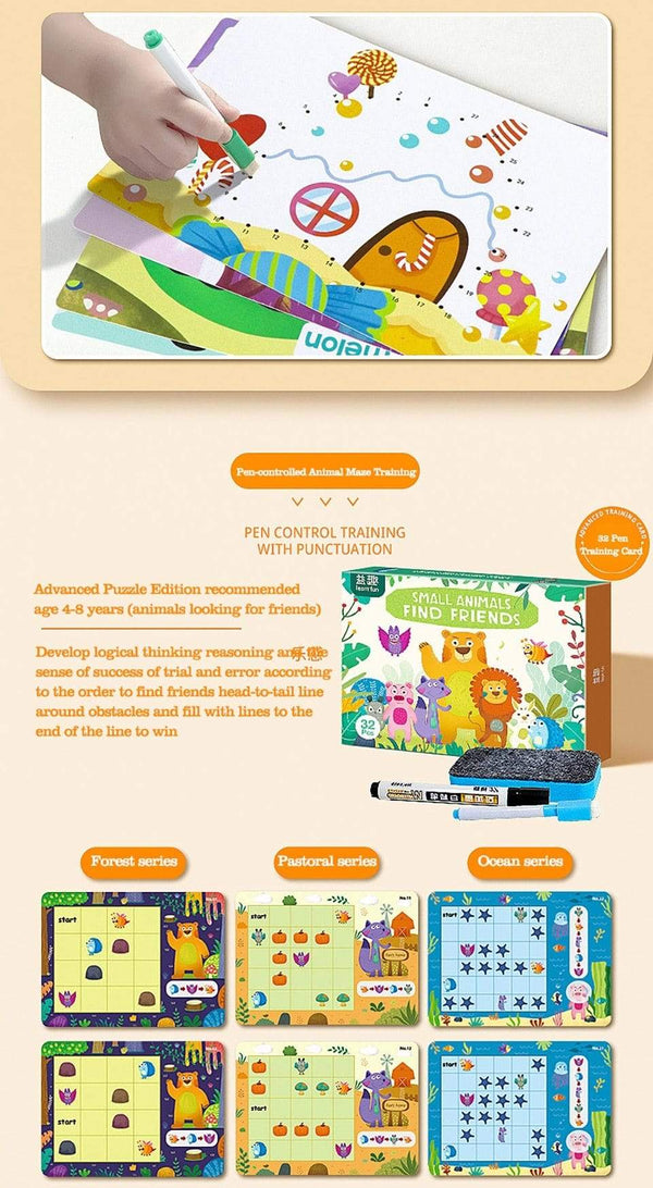 Planet Gates Montessori Children Toys Drawing Tablet DIY Color Shape Math Match Game Book Drawing Set  Learning Educational Toys For Children