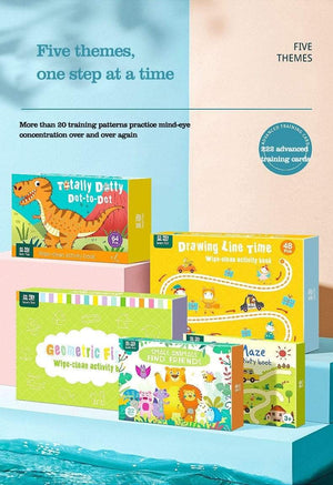 Planet Gates Montessori Children Toys Drawing Tablet DIY Color Shape Math Match Game Book Drawing Set  Learning Educational Toys For Children