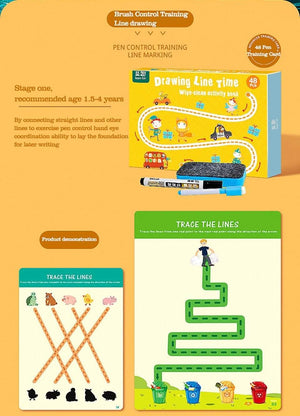 Planet Gates Montessori Children Toys Drawing Tablet DIY Color Shape Math Match Game Book Drawing Set  Learning Educational Toys For Children