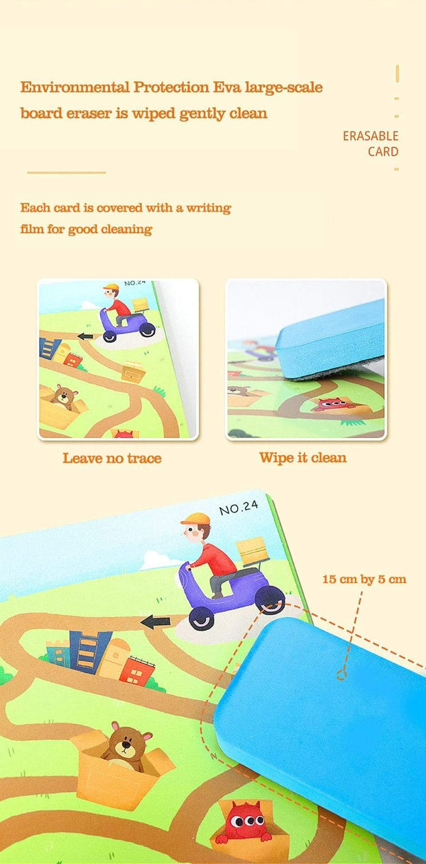 Planet Gates Montessori Children Toys Drawing Tablet DIY Color Shape Math Match Game Book Drawing Set  Learning Educational Toys For Children