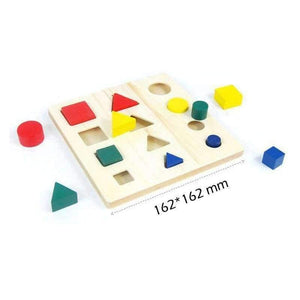 Planet Gates Montessori Cylinder Block Wood Montessori  Teaching Aids Geometry  Shape Baby Learning Materials Set Educational Toy , 8pcs